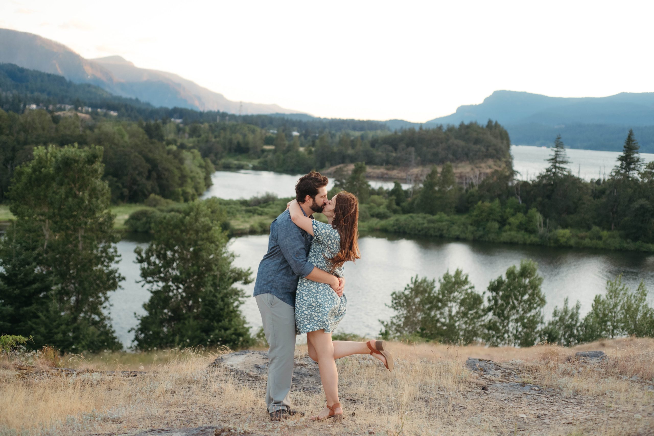 Engagement Happy Couple Danielle Peterson Photography PNW Weddings