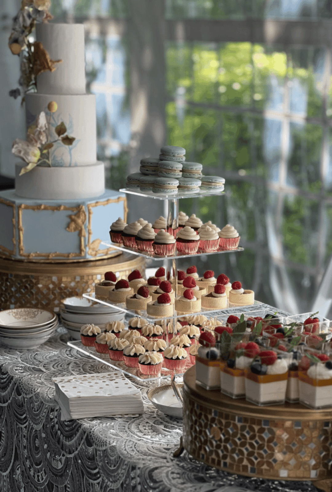 PNW Weddings -Little Banana Bakery-Dessert Table For Portland Wedding
